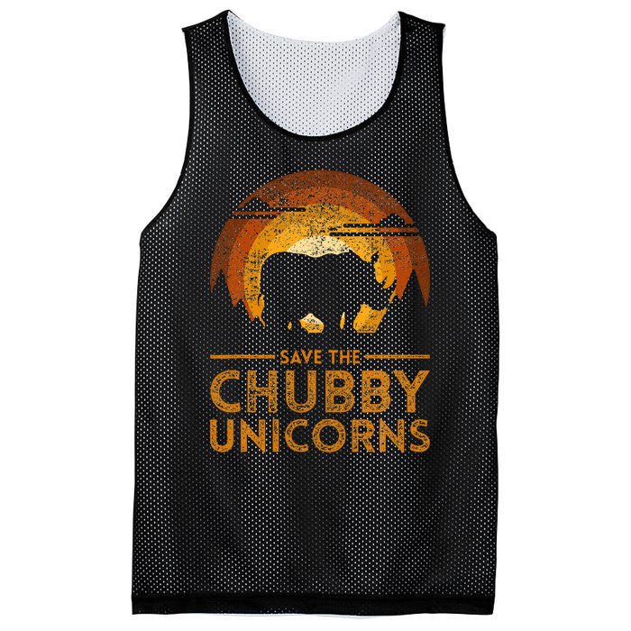 Save The Chubby Unicorns Rhino Mesh Reversible Basketball Jersey Tank