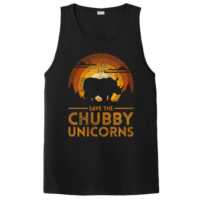 Save The Chubby Unicorns Rhino PosiCharge Competitor Tank