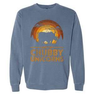 Save The Chubby Unicorns Rhino Garment-Dyed Sweatshirt