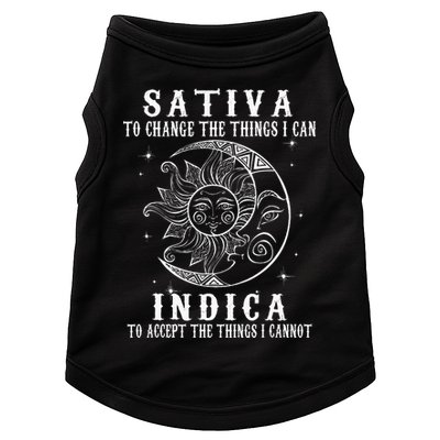 Sativa To Change The Things I Can Indica Cannabis Weed Doggie Tank