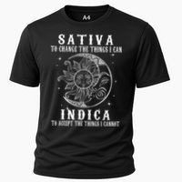 Sativa To Change The Things I Can Indica Cannabis Weed Cooling Performance Crew T-Shirt