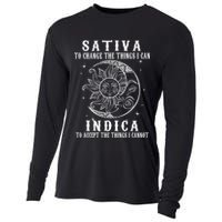 Sativa To Change The Things I Can Indica Cannabis Weed Cooling Performance Long Sleeve Crew