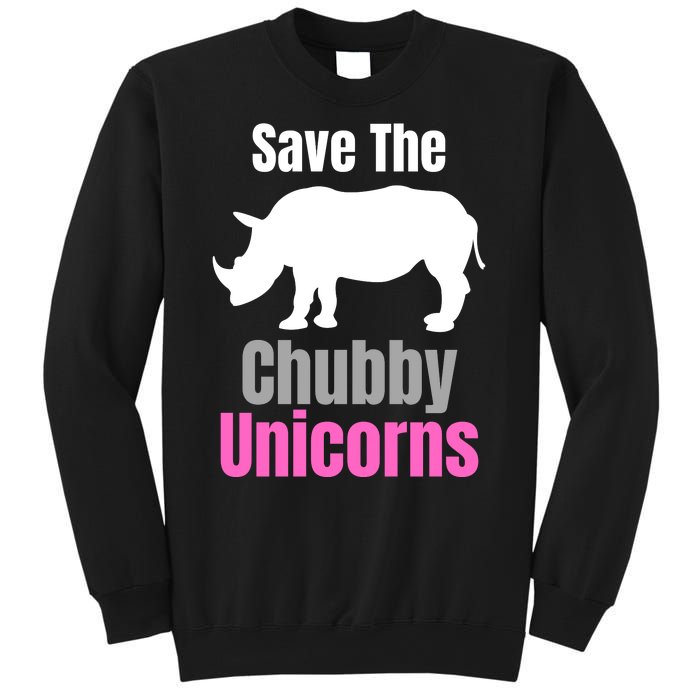 Save The Chubby Unicorns, Hipster, Funny Rhino Quote, Rhino Lover Sweatshirt