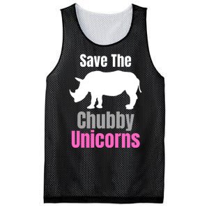 Save The Chubby Unicorns, Hipster, Funny Rhino Quote, Rhino Lover Mesh Reversible Basketball Jersey Tank