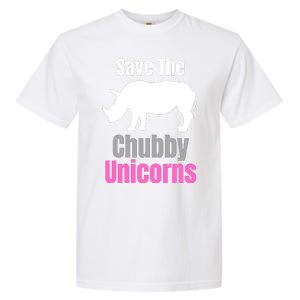 Save The Chubby Unicorns, Hipster, Funny Rhino Quote, Rhino Lover Garment-Dyed Heavyweight T-Shirt