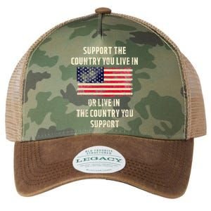 Support The Country You Live In Legacy Tie Dye Trucker Hat