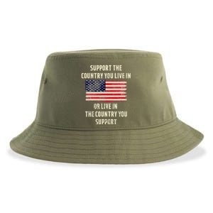 Support The Country You Live In Sustainable Bucket Hat