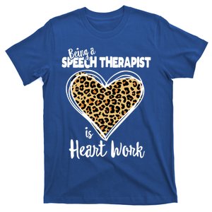 Speech Therapy Cute Leopard Plaid Gift For Speech Therapist Cool Gift T-Shirt