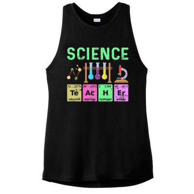 Science Teacher Chemist Physicist Vintage Ladies PosiCharge Tri-Blend Wicking Tank