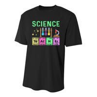 Science Teacher Chemist Physicist Vintage Youth Performance Sprint T-Shirt