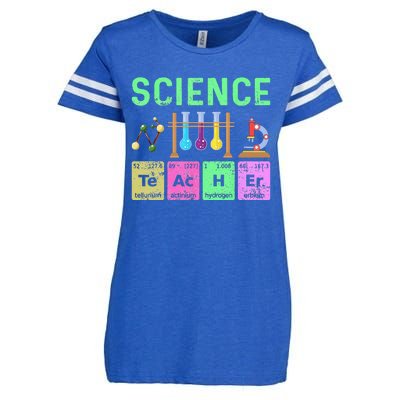 Science Teacher Chemist Physicist Vintage Enza Ladies Jersey Football T-Shirt