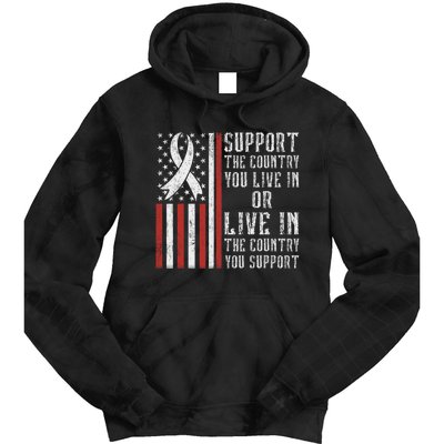 Support The Country You Live In The Country You Support Tie Dye Hoodie