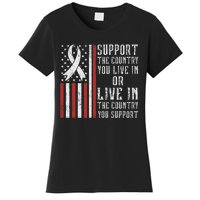 Support The Country You Live In The Country You Support Women's T-Shirt