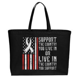 Support The Country You Live In The Country You Support Cotton Canvas Jumbo Tote