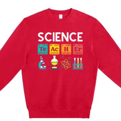 Science Teacher Chemistry Biology Physics Teacher Student Premium Crewneck Sweatshirt