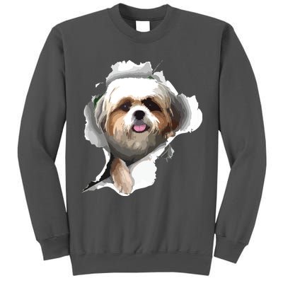 Shih Tzu Cute Shih Tzu Dog Shih Tzu Owner Shih Tzu Tall Sweatshirt