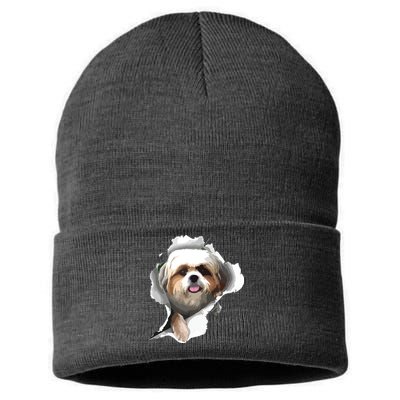 Shih Tzu Cute Shih Tzu Dog Shih Tzu Owner Shih Tzu Sustainable Knit Beanie
