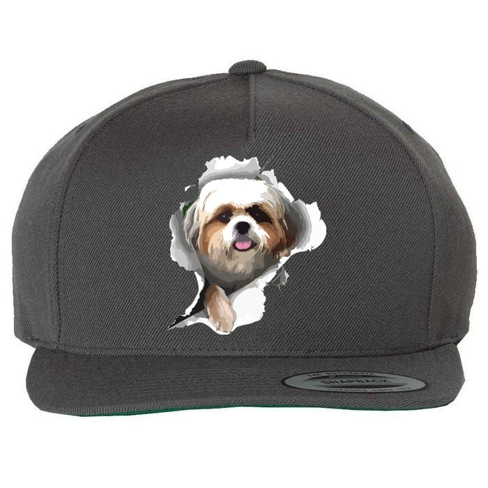 Shih Tzu Cute Shih Tzu Dog Shih Tzu Owner Shih Tzu Wool Snapback Cap