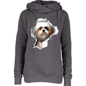 Shih Tzu Cute Shih Tzu Dog Shih Tzu Owner Shih Tzu Womens Funnel Neck Pullover Hood