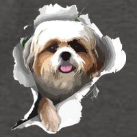 Shih Tzu Cute Shih Tzu Dog Shih Tzu Owner Shih Tzu Vector Backpack