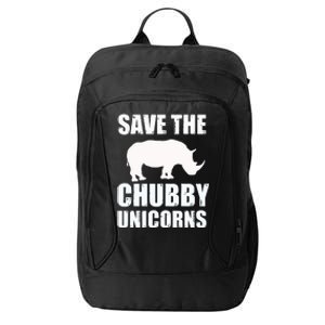 Save The Chubby Unicorns Rhino Funny Cute Gift City Backpack