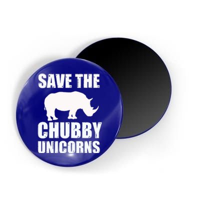 Save The Chubby Unicorns Rhino Funny Cute Gift Magnet