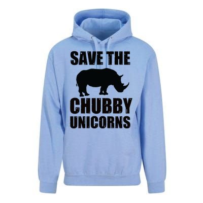 Save The Chubby Unicorns Rhino Funny Cute Gift Unisex Surf Hoodie