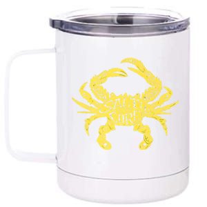 Salty The Core Crab Salty To Core Crab 12 oz Stainless Steel Tumbler Cup