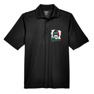 Straight Trippin Cancun Mexico Travel Vacation Matching Men's Origin Performance Piqué Polo