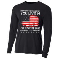 Support The Country You Live In The Country You Support Cooling Performance Long Sleeve Crew