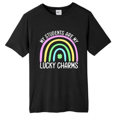 Students Teacher Clover Rainbow St Patricks Day Tall Fusion ChromaSoft Performance T-Shirt