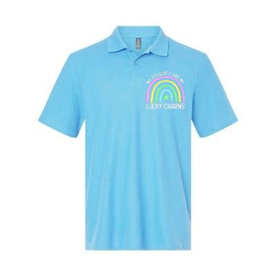 Students Teacher Clover Rainbow St Patricks Day Softstyle Adult Sport Polo