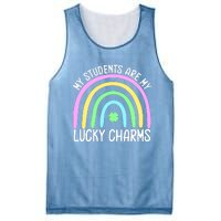 Students Teacher Clover Rainbow St Patricks Day Mesh Reversible Basketball Jersey Tank