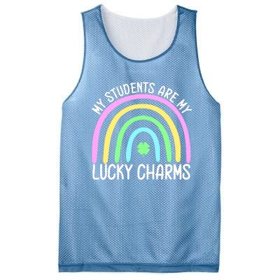 Students Teacher Clover Rainbow St Patricks Day Mesh Reversible Basketball Jersey Tank