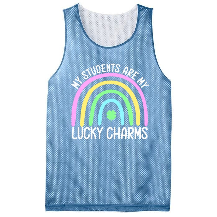 Students Teacher Clover Rainbow St Patricks Day Mesh Reversible Basketball Jersey Tank