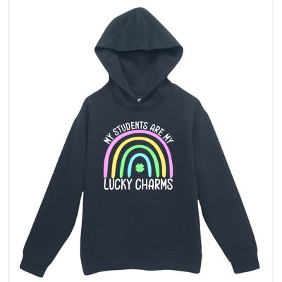 Students Teacher Clover Rainbow St Patricks Day Urban Pullover Hoodie