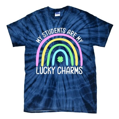 Students Teacher Clover Rainbow St Patricks Day Tie-Dye T-Shirt