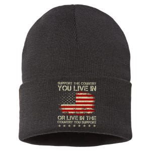 Support The Country You Live In The Country You Support Sustainable Knit Beanie