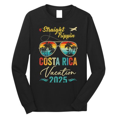 Straight Trippin Costa Rica 2025 Family Summer Vacation Long Sleeve Shirt