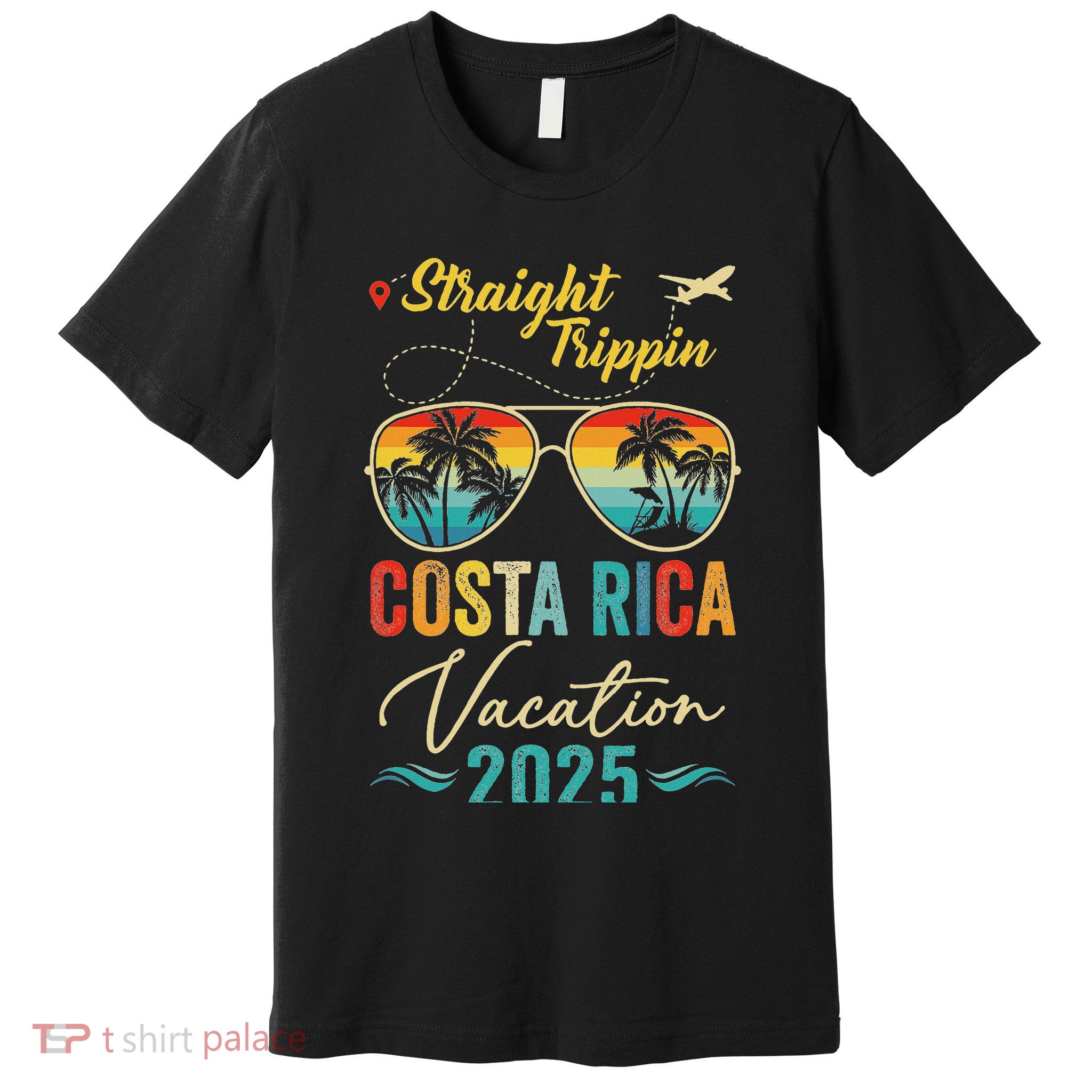 Straight Trippin Costa Rica 2025 Family Summer Vacation Premium T-Shirt