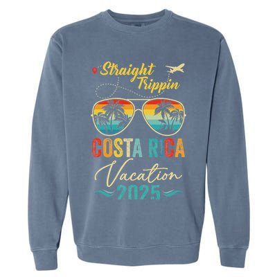 Straight Trippin Costa Rica 2025 Family Summer Vacation Garment-Dyed Sweatshirt