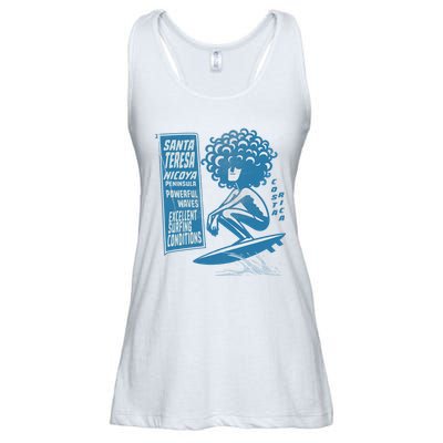 Santa Teresa Costa Rica Surf Break. Ladies Essential Flowy Tank