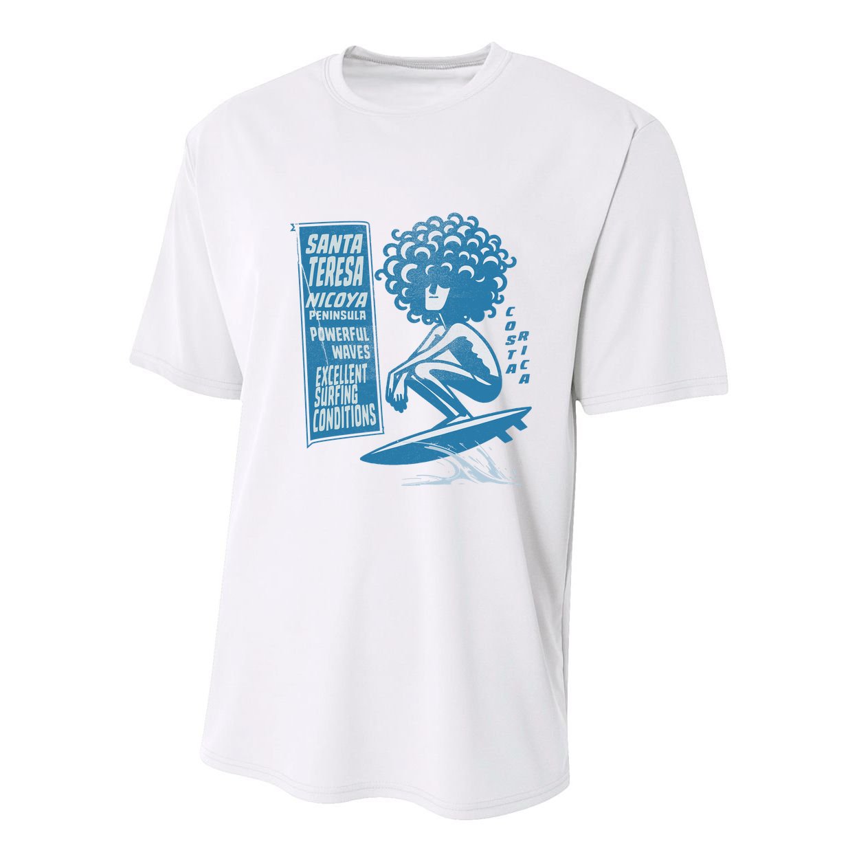 Santa Teresa Costa Rica Surf Break. Youth Performance Sprint T-Shirt
