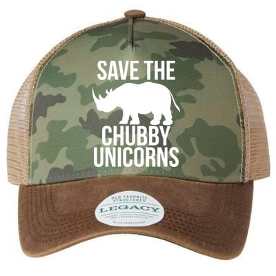 Save The Chubby Unicorn Funny Legacy Tie Dye Trucker Hat