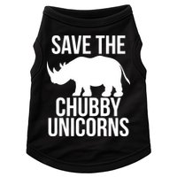 Save The Chubby Unicorn Funny Doggie Tank