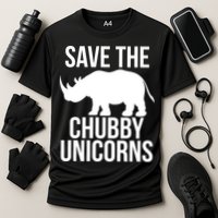Save The Chubby Unicorn Funny Performance Shirt