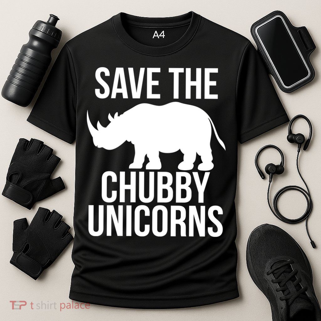 Save The Chubby Unicorn Funny Performance Shirt