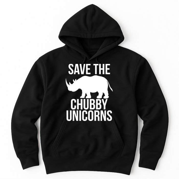 Save The Chubby Unicorn Funny Hoodie