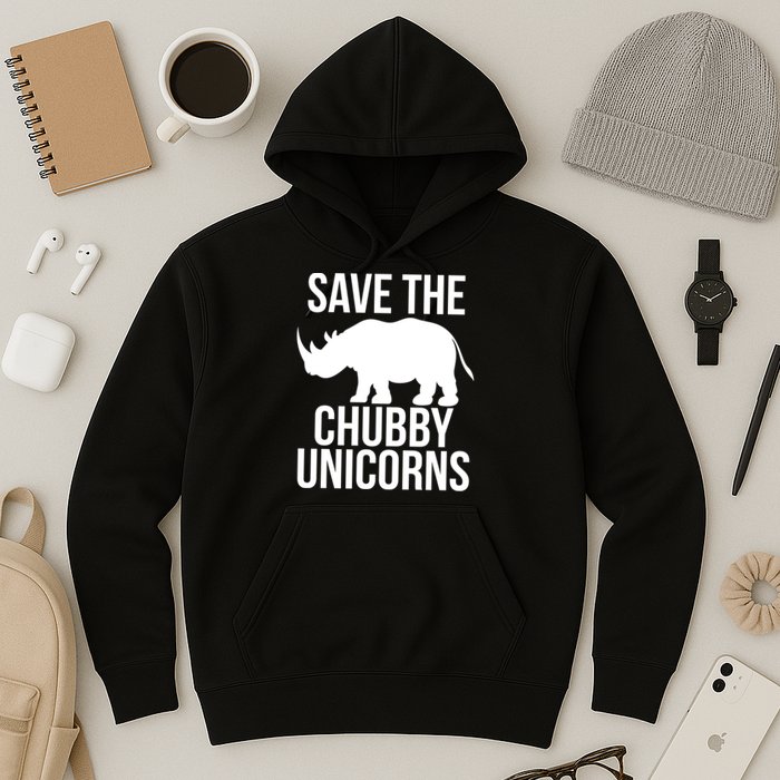 Save The Chubby Unicorn Funny Hoodie
