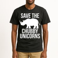 Save The Chubby Unicorn Funny Tall T-Shirt